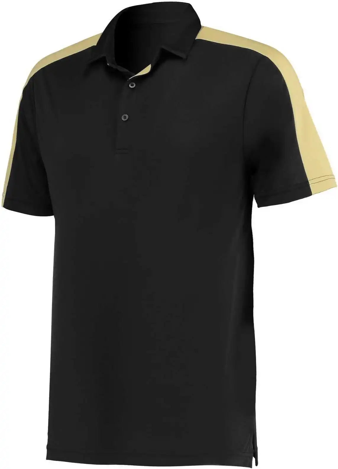 Augusta 5028 Two Tone Vital Polo Black Vegas Gold