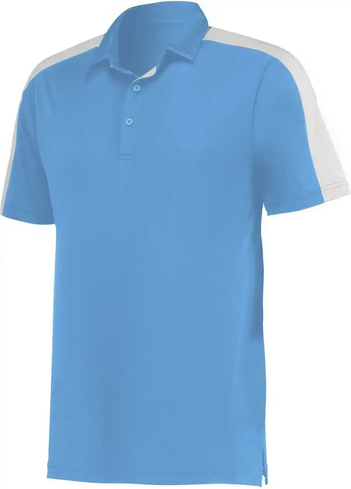 Augusta 5028 Two Tone Vital Polo Columbia Blue White