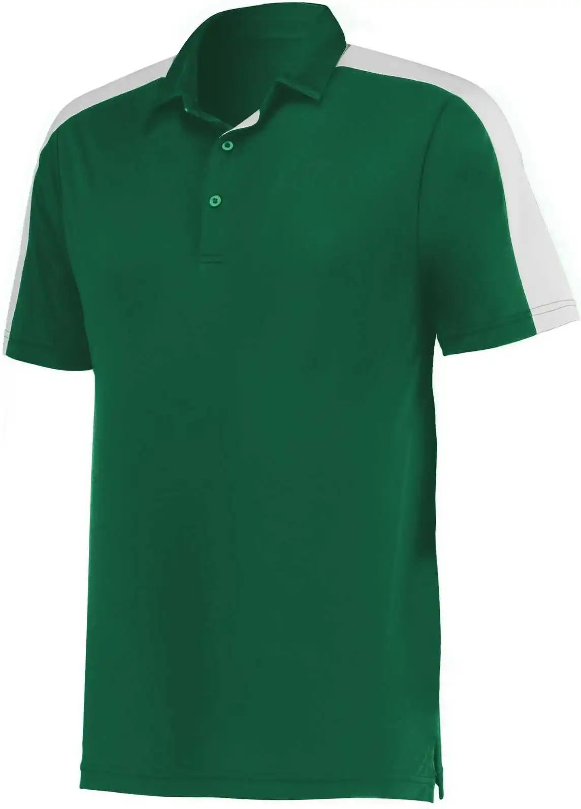 Augusta 5028 Two-tone Vital Polo - Dark Green White