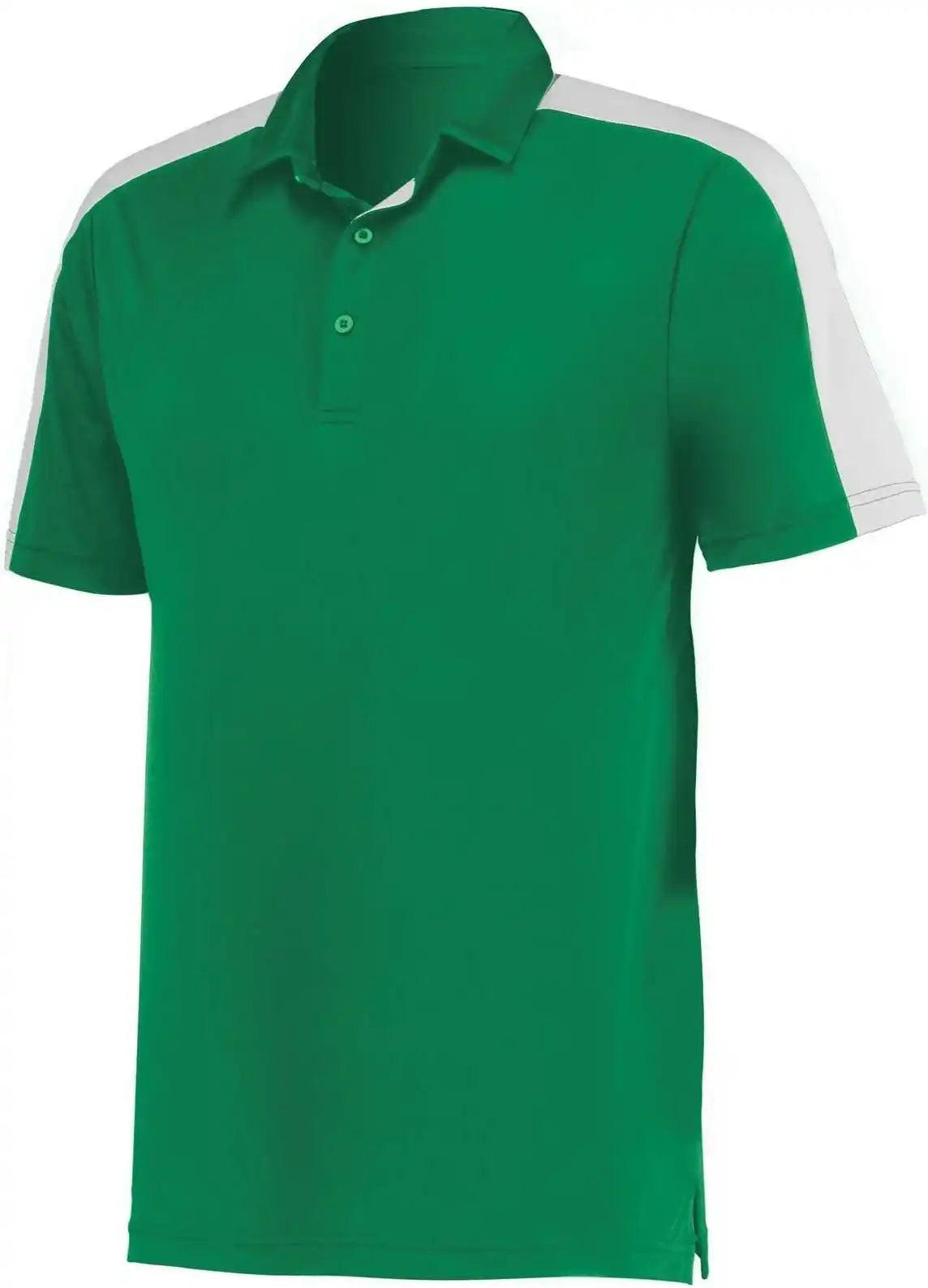 Augusta 5028 Two Tone Vital Polo Kelly White