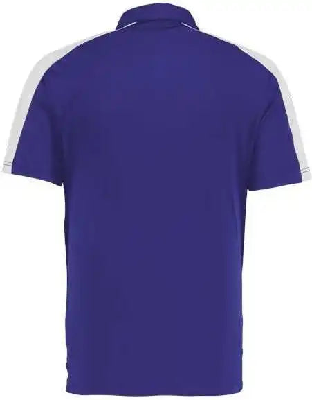 Augusta 5028 Two Tone Vital Polo Purple White