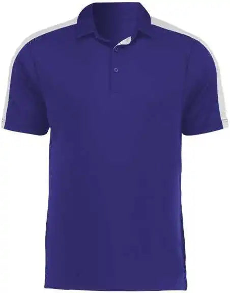 Augusta 5028 Two Tone Vital Polo Purple White