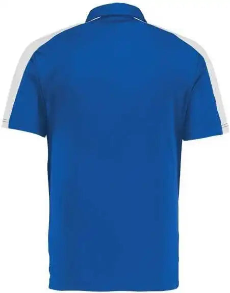 Augusta 5028 Two Tone Vital Polo Royal White