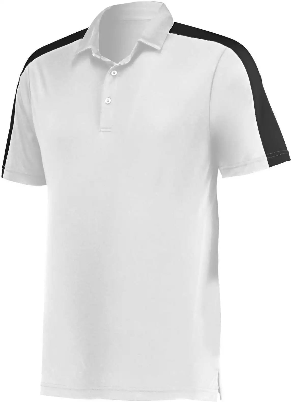Augusta 5028 Two Tone Vital Polo White Black