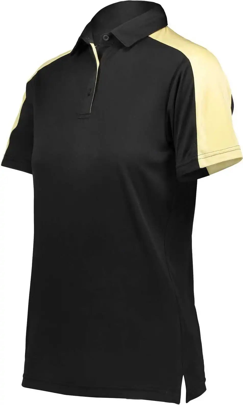 Augusta 5029 Women’s Two-tone Vital Polo - Black Vegas Gold