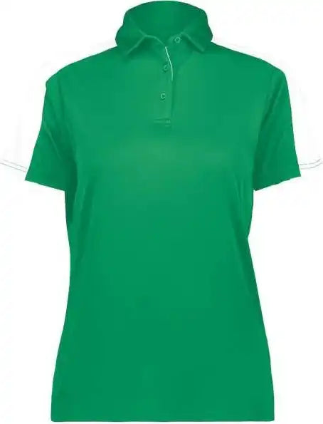Augusta 5029 Women’s Two Tone Vital Polo Kelly White