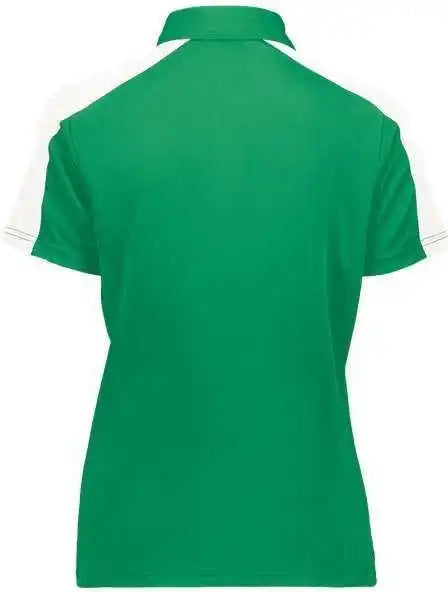 Augusta 5029 Women’s Two Tone Vital Polo Kelly White