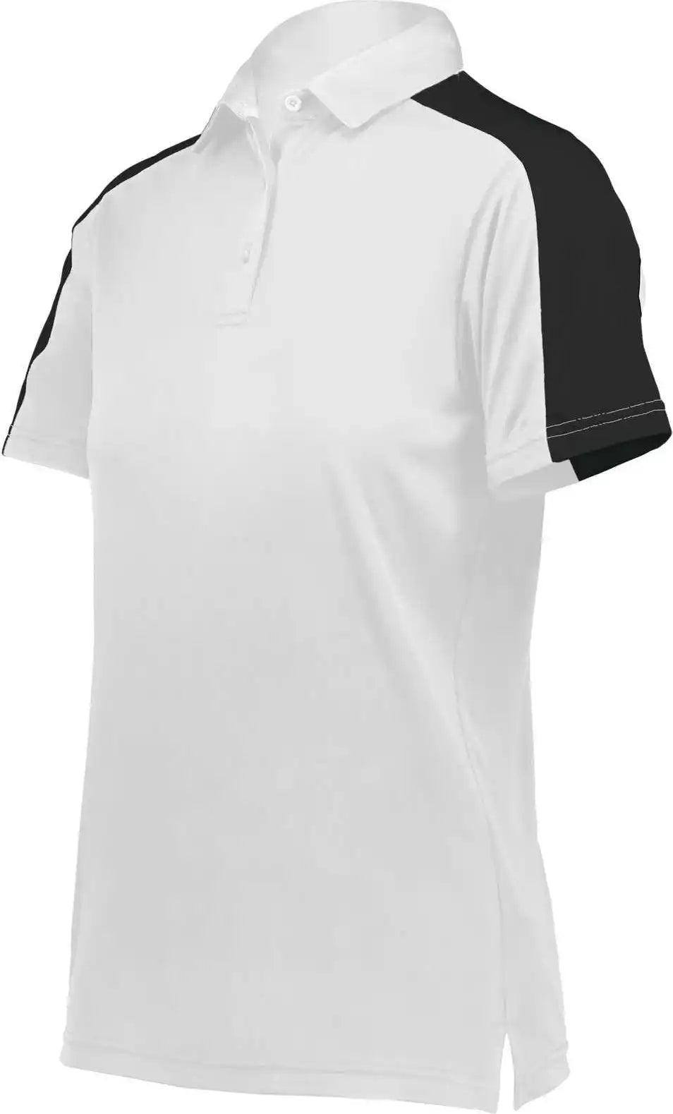 Augusta 5029 Women’s Two Tone Vital Polo White Black