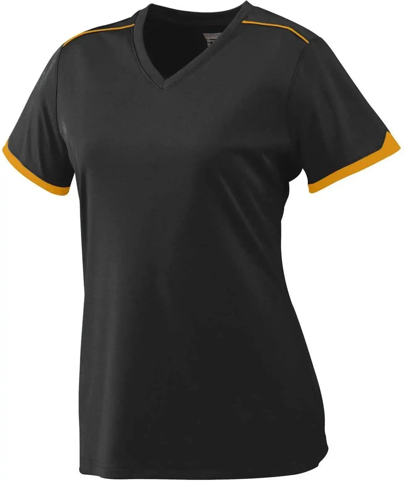 Augusta 5045 Ladies Motion Jersey Black Gold