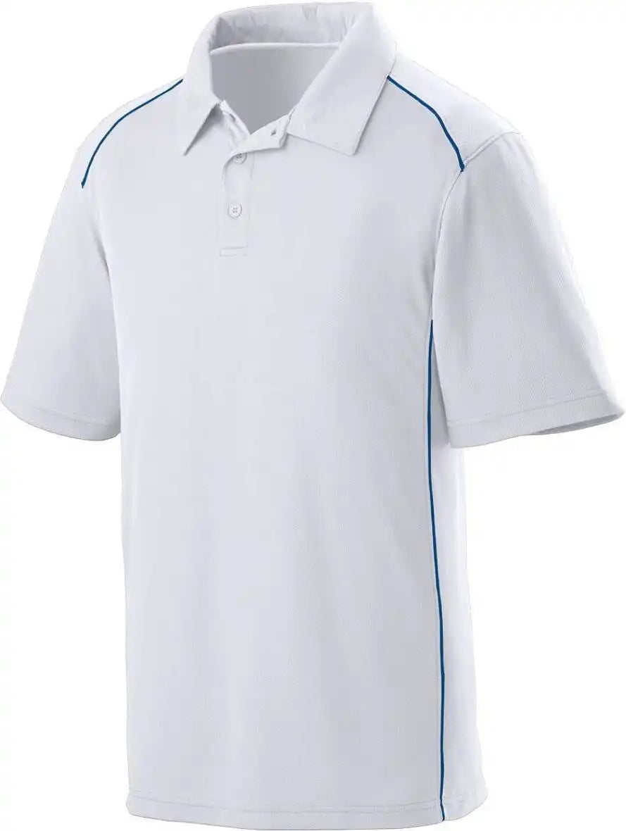Augusta 5091 Winning Streak Sport Shirt - White Royal