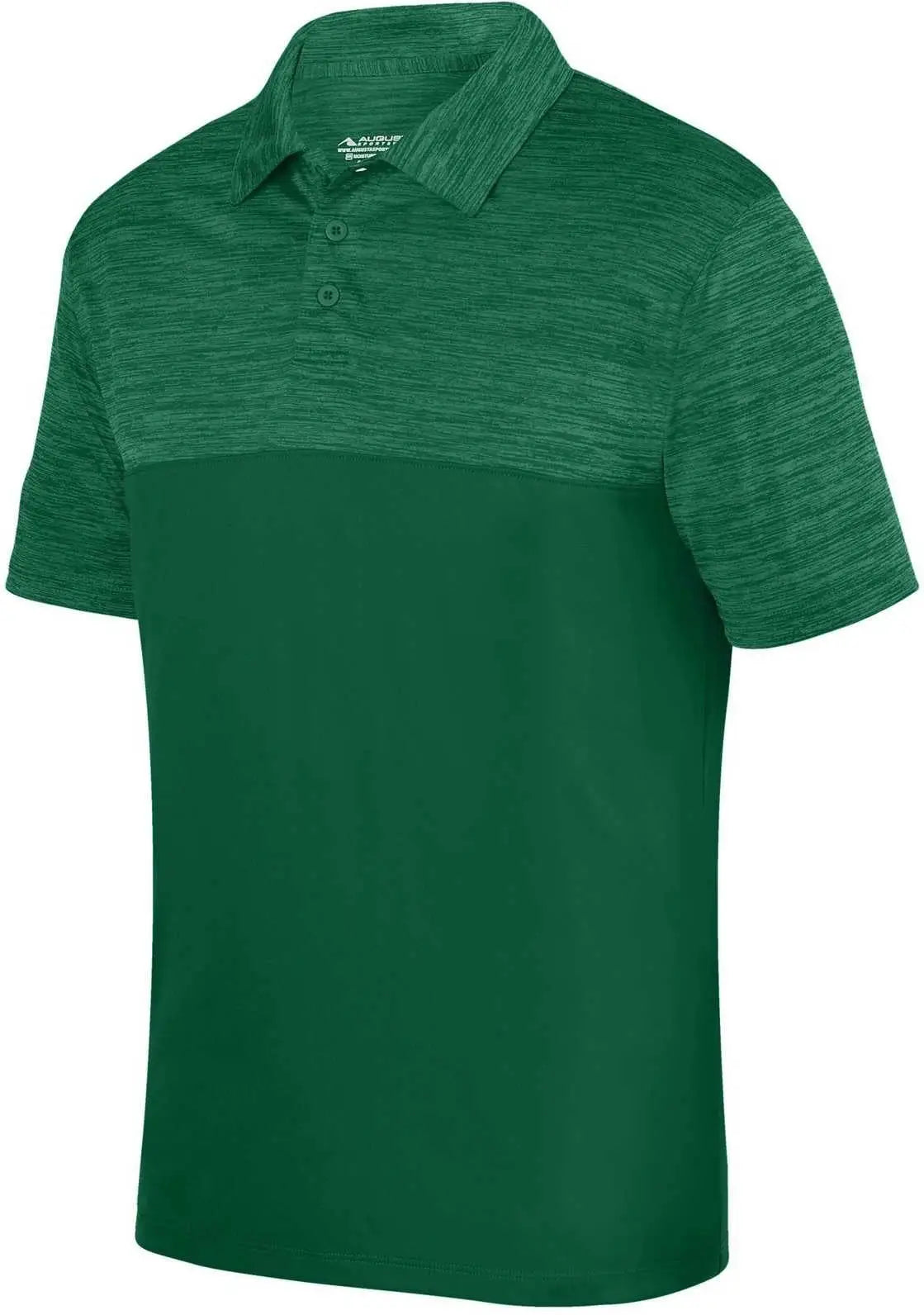 Augusta 5412 Shadow Tonal Heather Sport Shirt - Dark Green