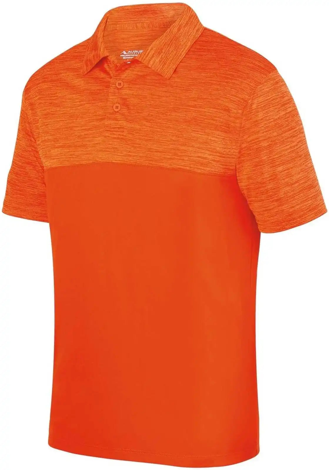 Augusta 5412 Shadow Tonal Heather Sport Shirt Orange