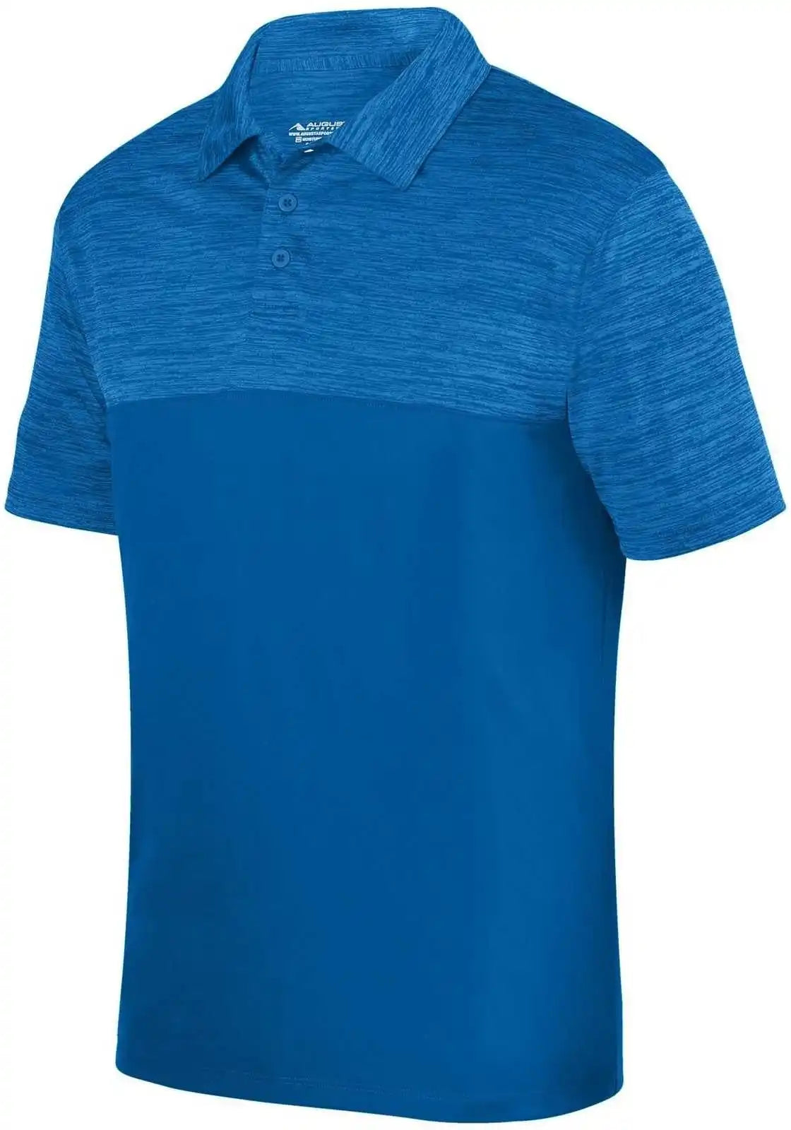 Augusta 5412 Shadow Tonal Heather Sport Shirt Royal