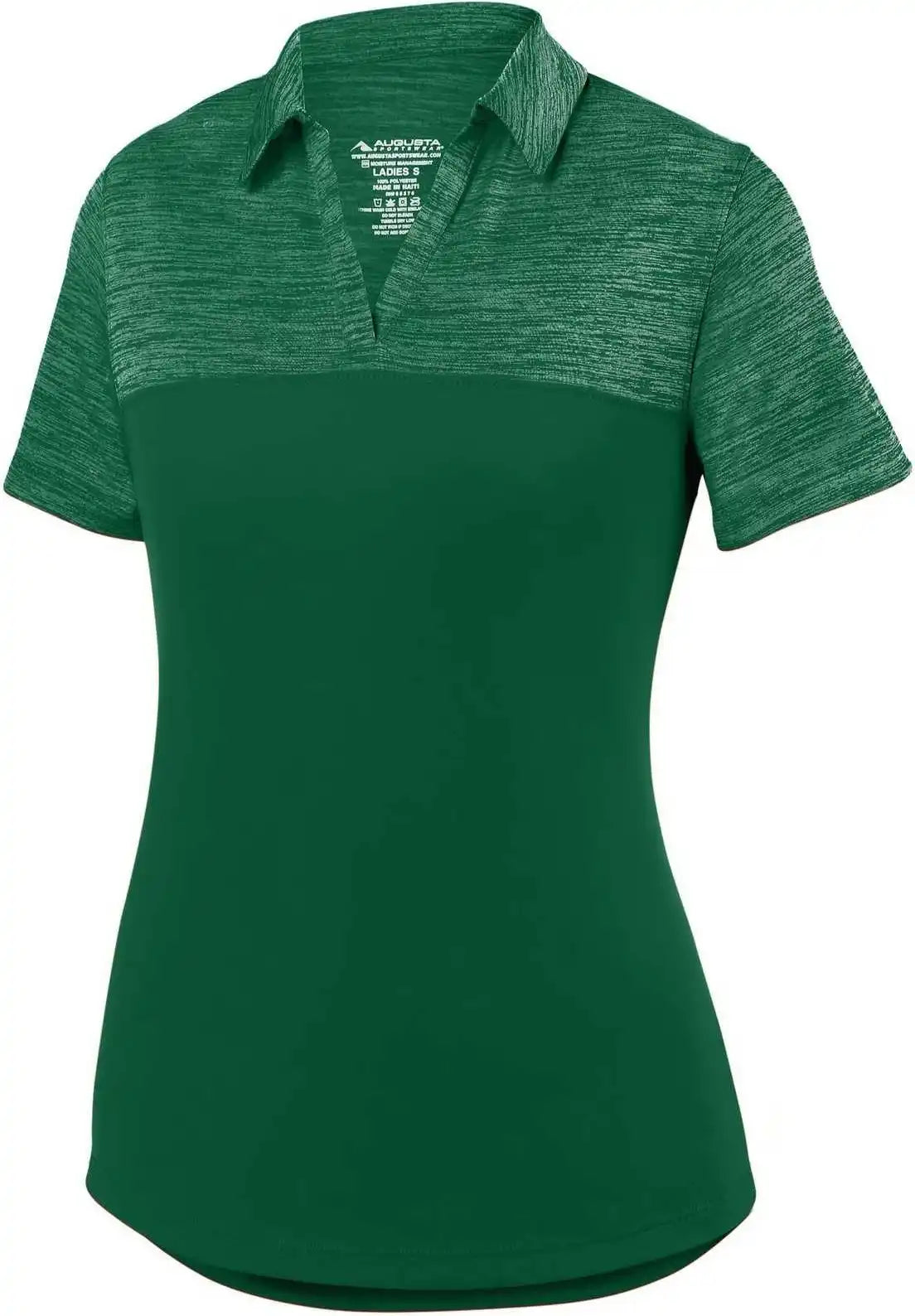 Augusta 5413 Ladies Shadow Tonal Heather Sport Shirt Dark Green