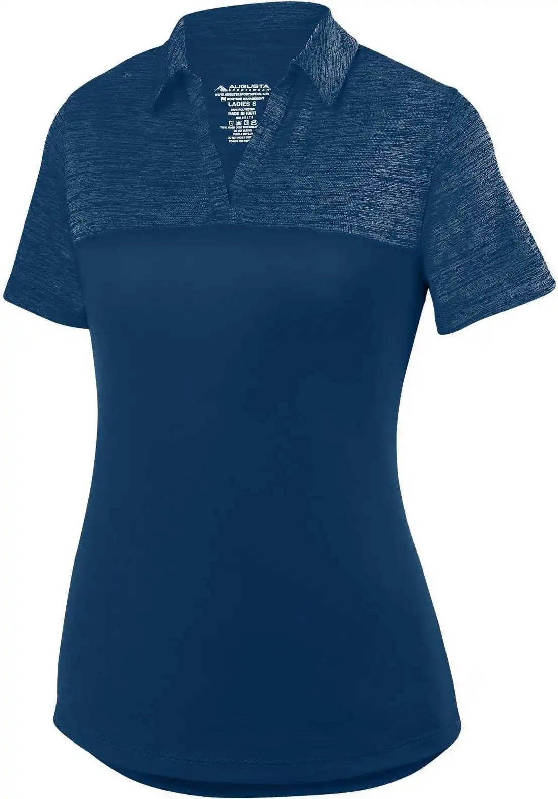 Augusta 5413 Ladies Shadow Tonal Heather Sport Shirt Navy
