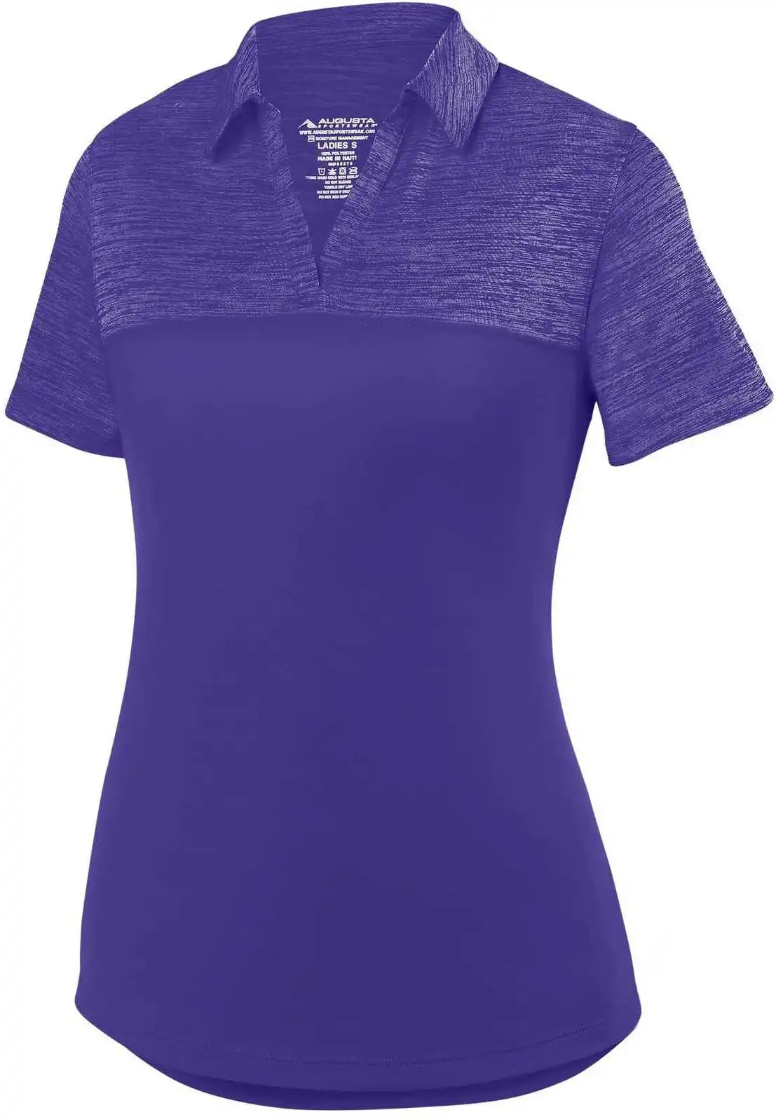 Augusta 5413 Ladies Shadow Tonal Heather Sport Shirt Purple