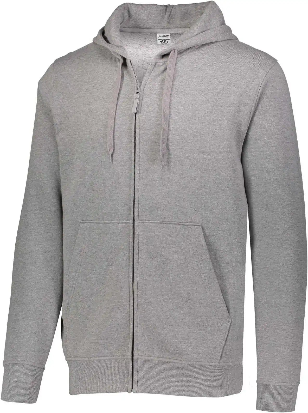 Augusta 5418 60/40 Fleece Full Zip Hoodie Charcoal Heather