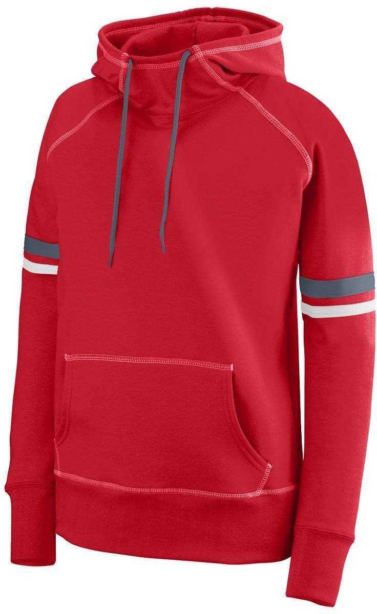 Augusta 5440 Ladies Spry Hoody - Red White Graphite