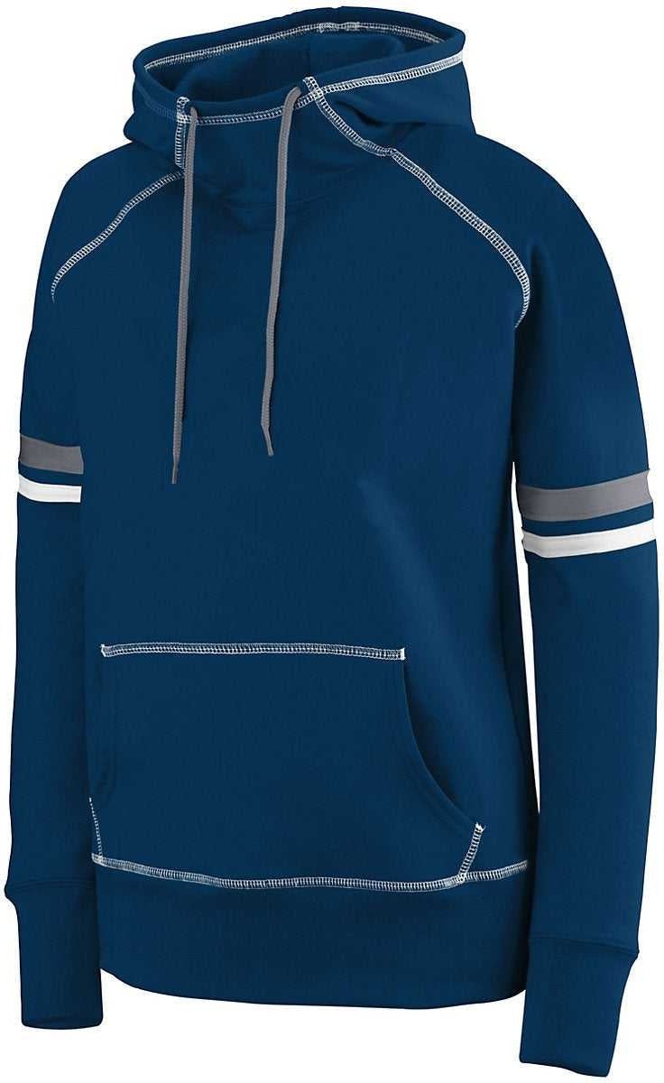Augusta 5441 Girls Spry Hoody - Navy White Graphite