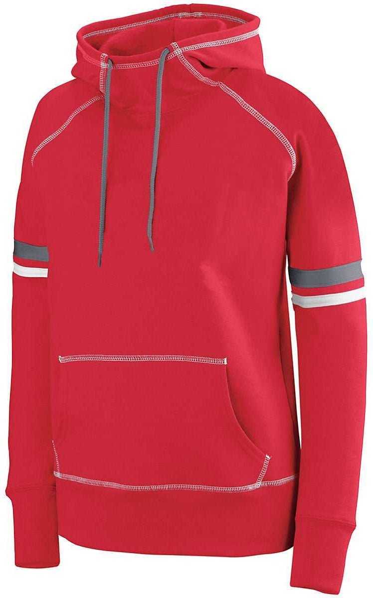 Augusta 5441 Girls Spry Hoody - Red White Graphite