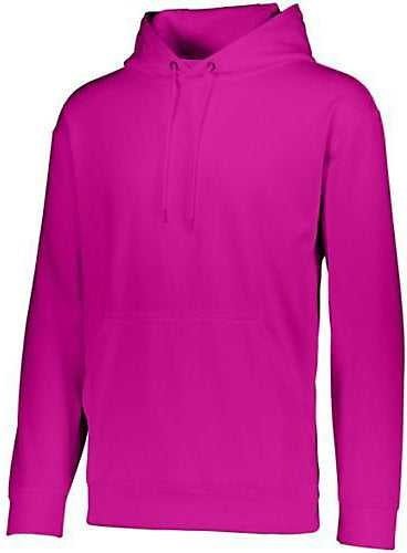 Augusta 5505 Wicking Fleece Hooded Sweatshirt - Power Pink