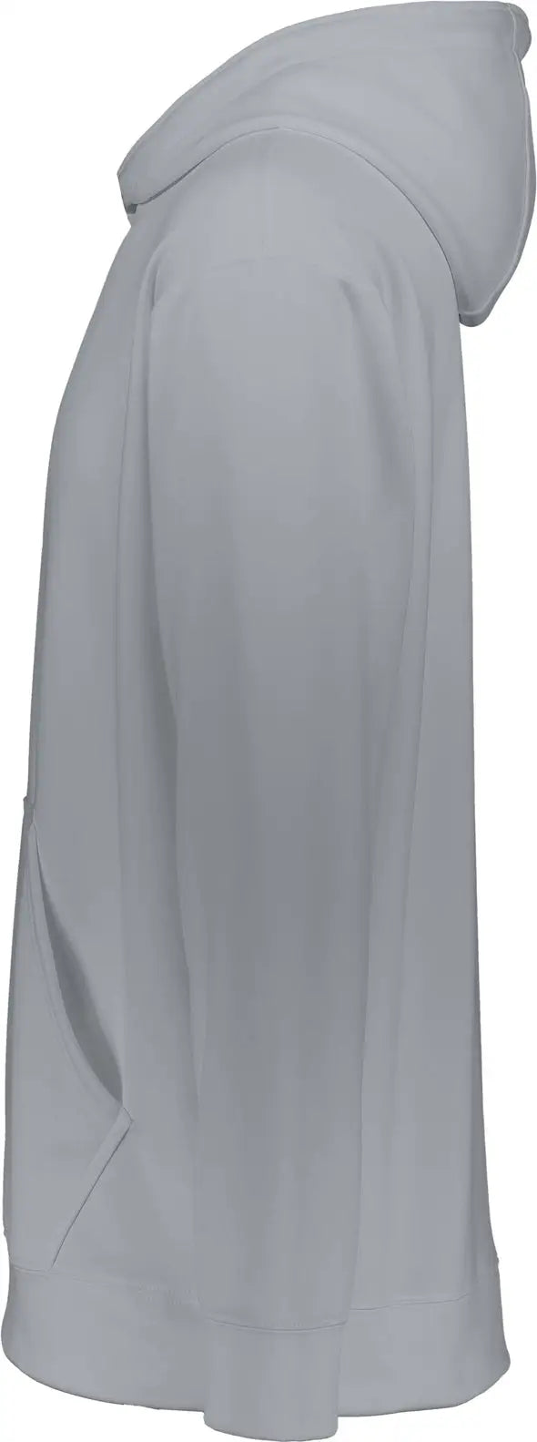 Augusta 5506 Youth Wicking Fleece Hooded Sweatshirt - Athletic Gray