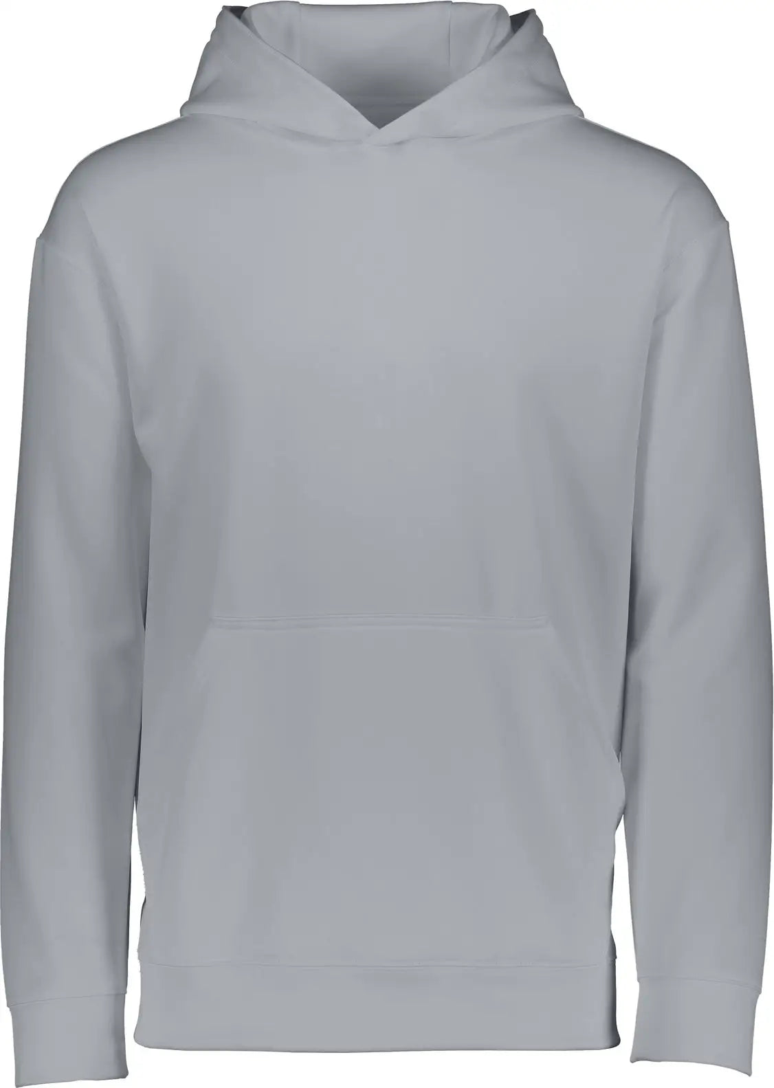 Augusta 5506 Youth Wicking Fleece Hooded Sweatshirt - Athletic Gray