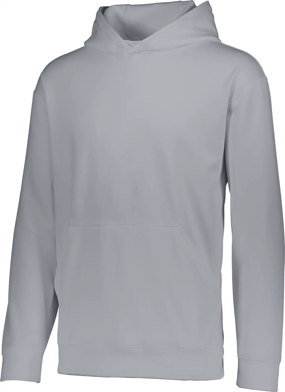 Augusta 5506 Youth Wicking Fleece Hooded Sweatshirt - Athletic Gray - s