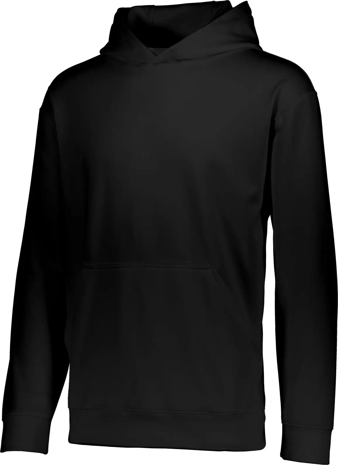 Augusta 5506 Youth Wicking Fleece Hooded Sweatshirt - Black - s