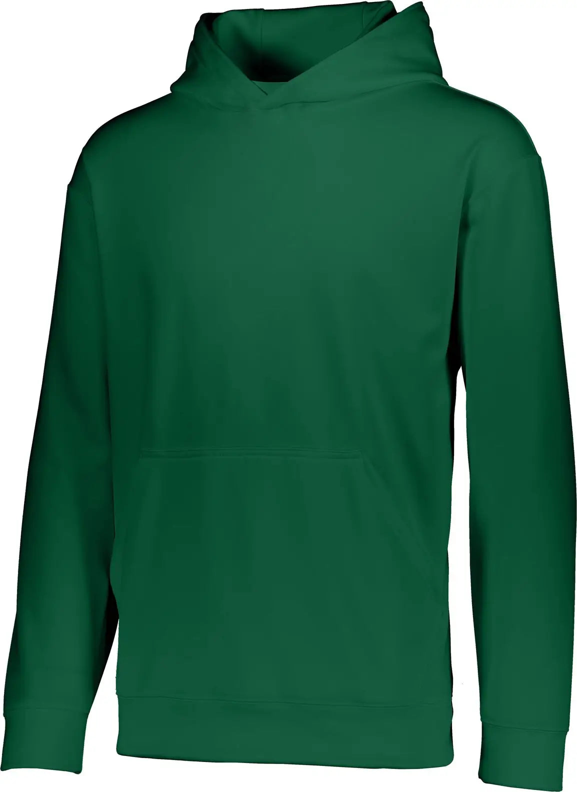 Augusta 5506 Youth Wicking Fleece Hooded Sweatshirt - Dark Green