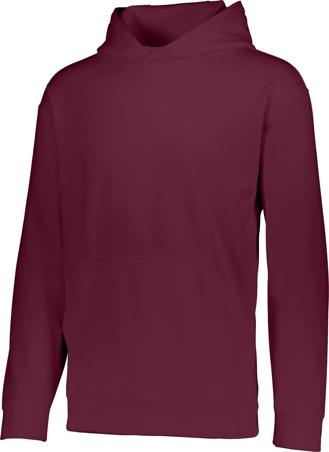 Augusta 5506 Youth Wicking Fleece Hooded Sweatshirt - Maroon - s