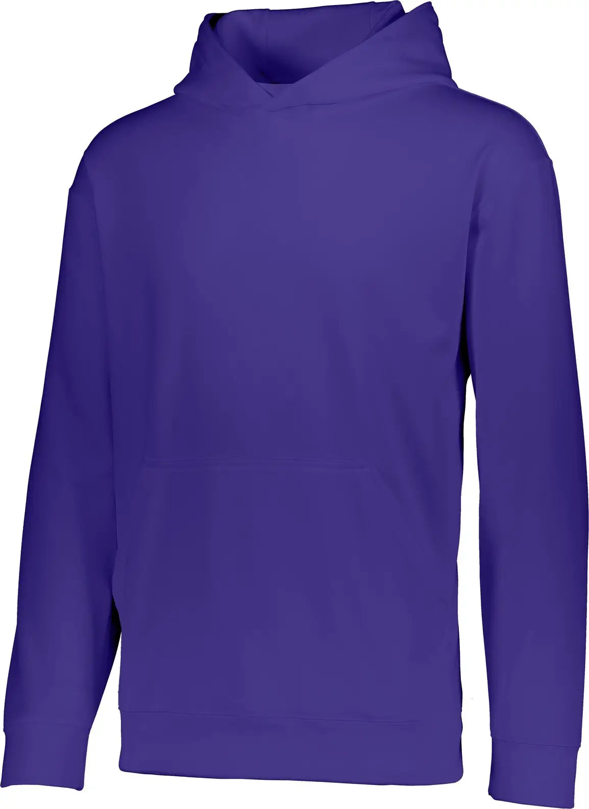Augusta 5506 Youth Wicking Fleece Hooded Sweatshirt - Purple - s