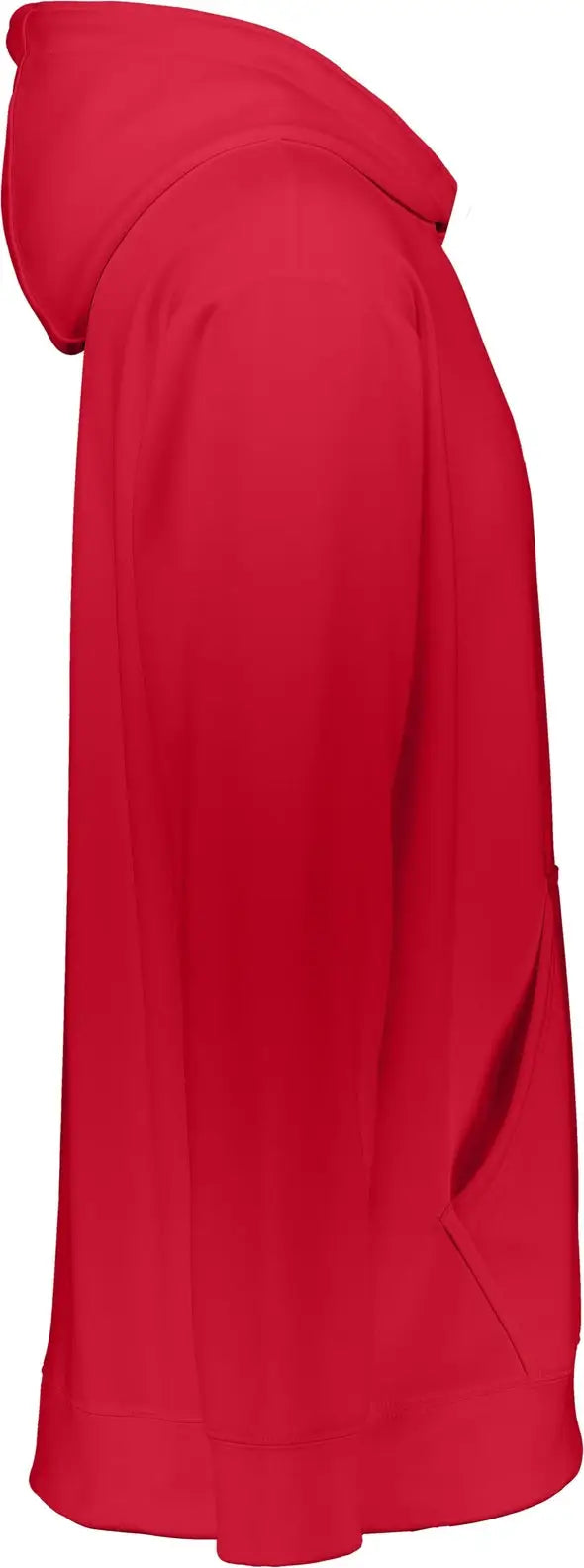 Augusta 5506 Youth Wicking Fleece Hooded Sweatshirt - Red
