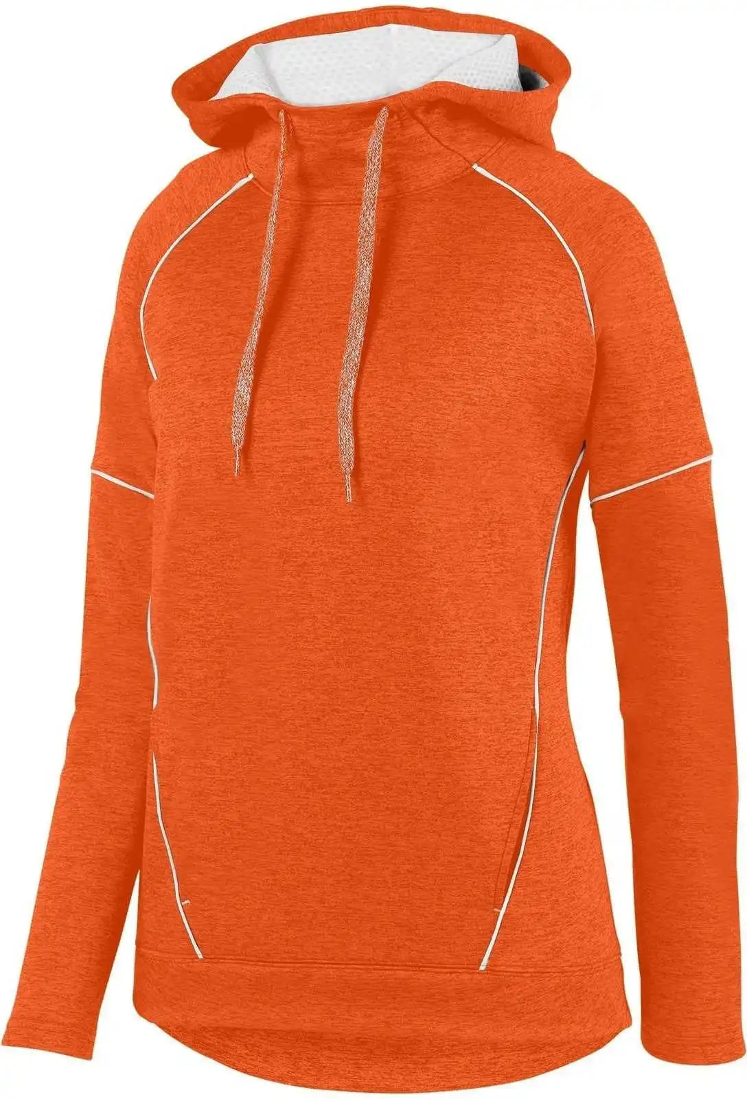 Augusta 5556 Ladies Zoe Tonal Heather Hoody - Orange White - Xl