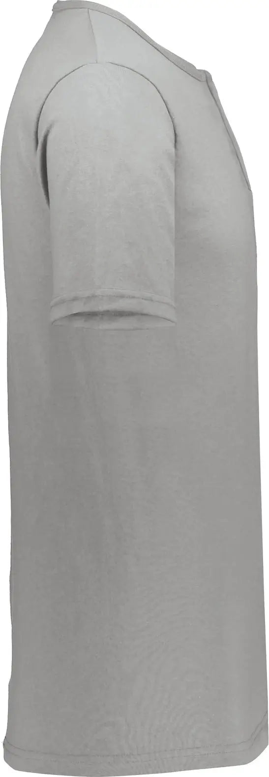 Augusta 580 Adult Two-button Baseball Jersey - Athletic Heather