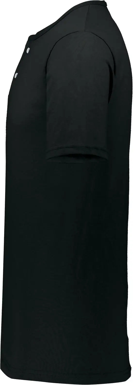 Augusta 580 Adult Two-button Baseball Jersey - Black