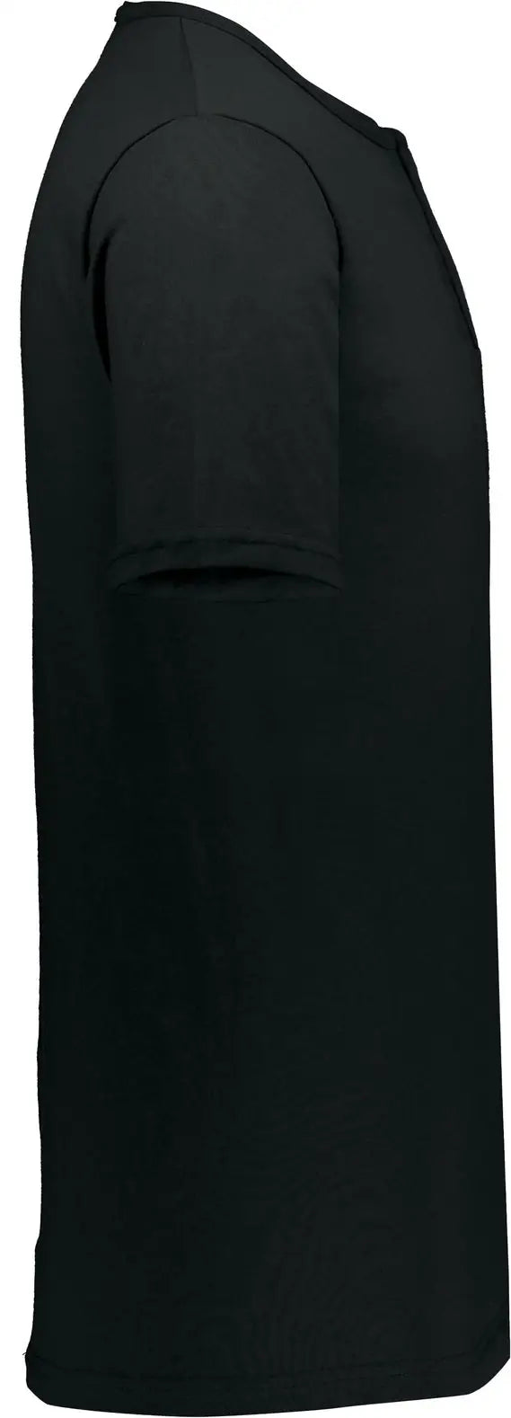 Augusta 580 Adult Two-button Baseball Jersey - Black