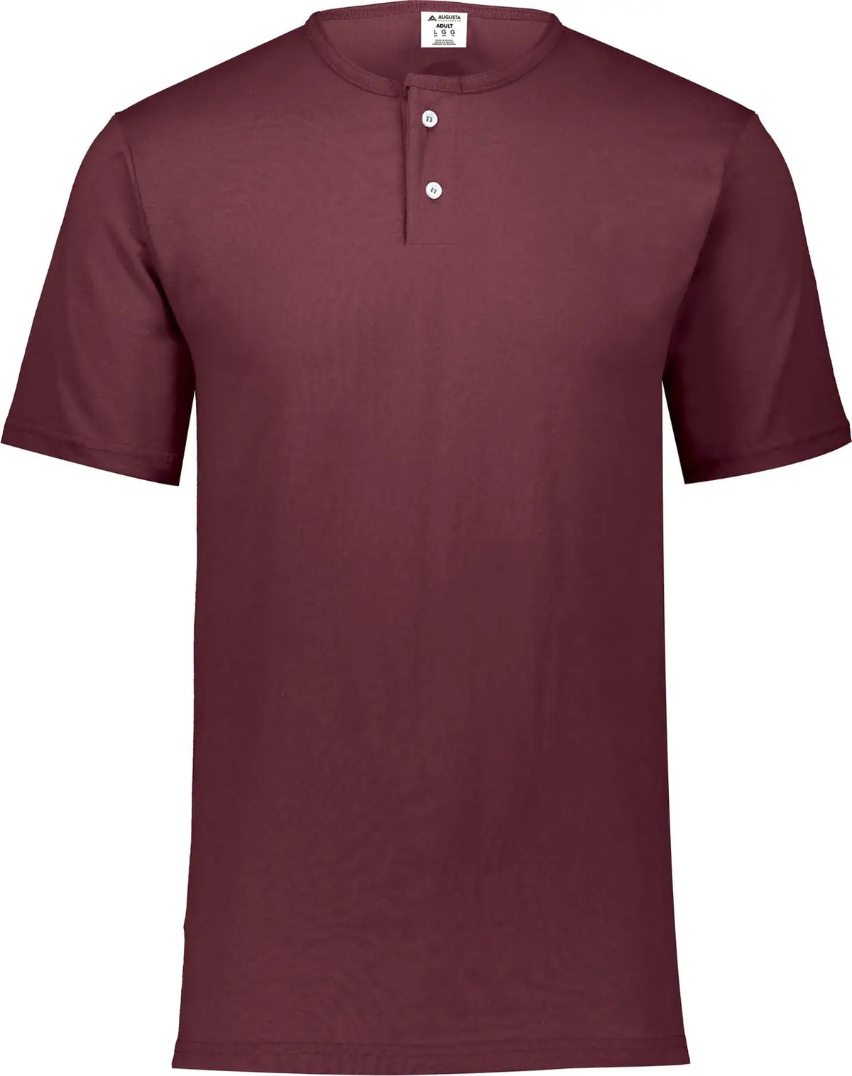 Augusta 580 Adult Two-button Baseball Jersey - Maroon