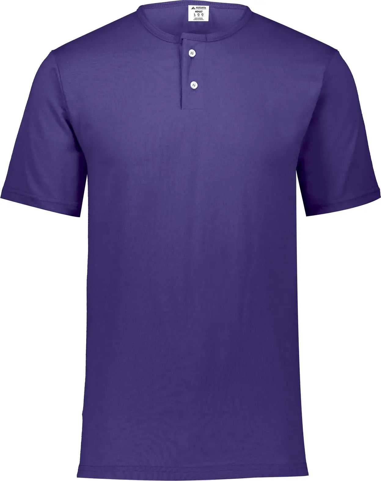 Augusta 580 Adult Two-button Baseball Jersey - Purple - s