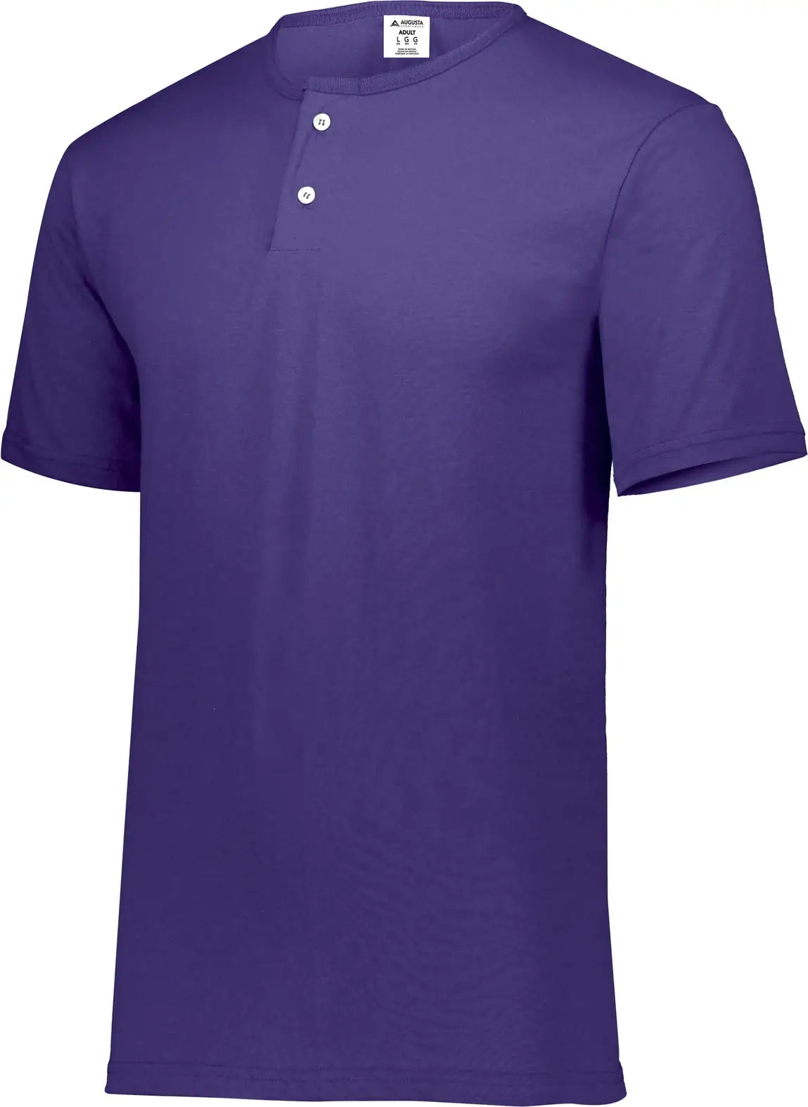 Augusta 580 Adult Two-button Baseball Jersey - Purple - s