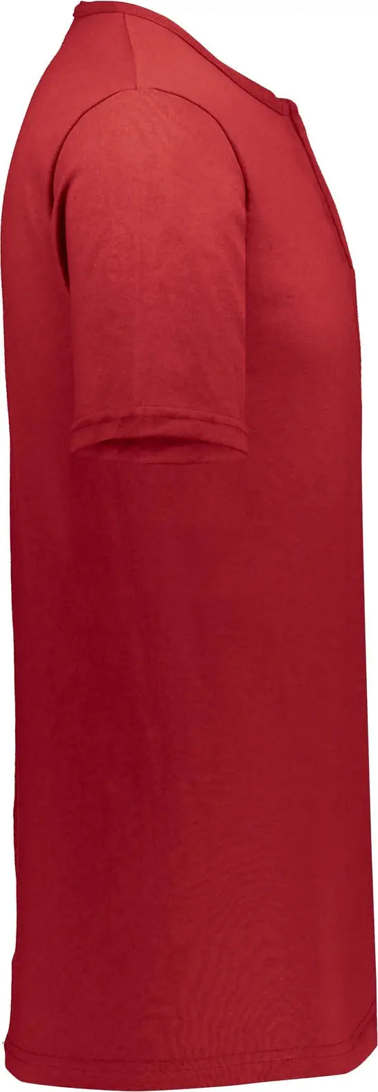 Augusta 580 Adult Two-button Baseball Jersey - Red