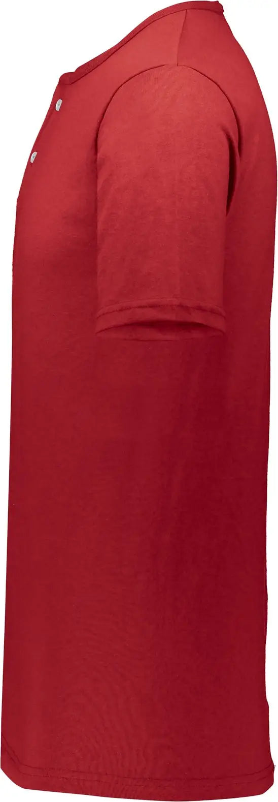 Augusta 580 Adult Two-button Baseball Jersey - Red