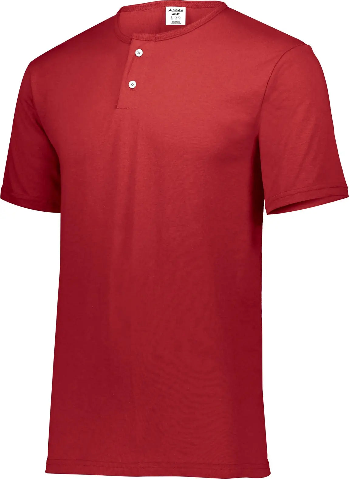 Augusta 580 Adult Two-button Baseball Jersey - Red - s