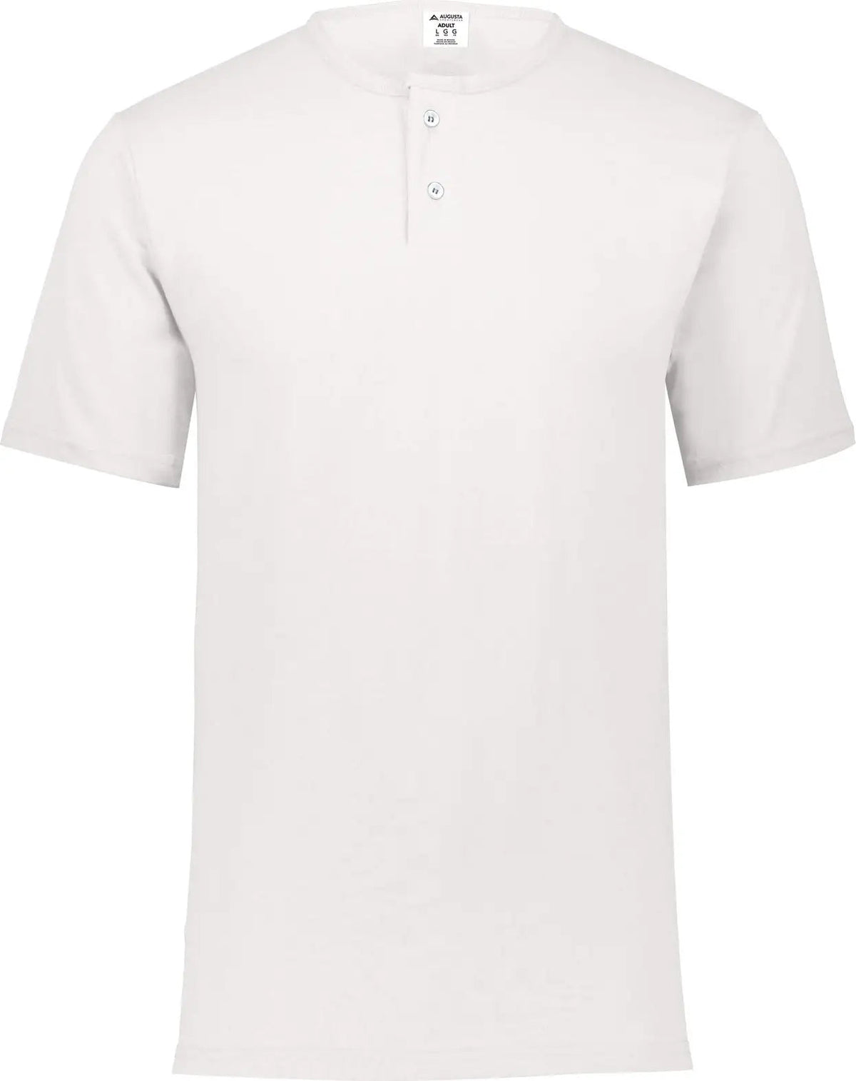 Augusta 580 Adult Two-button Baseball Jersey - White