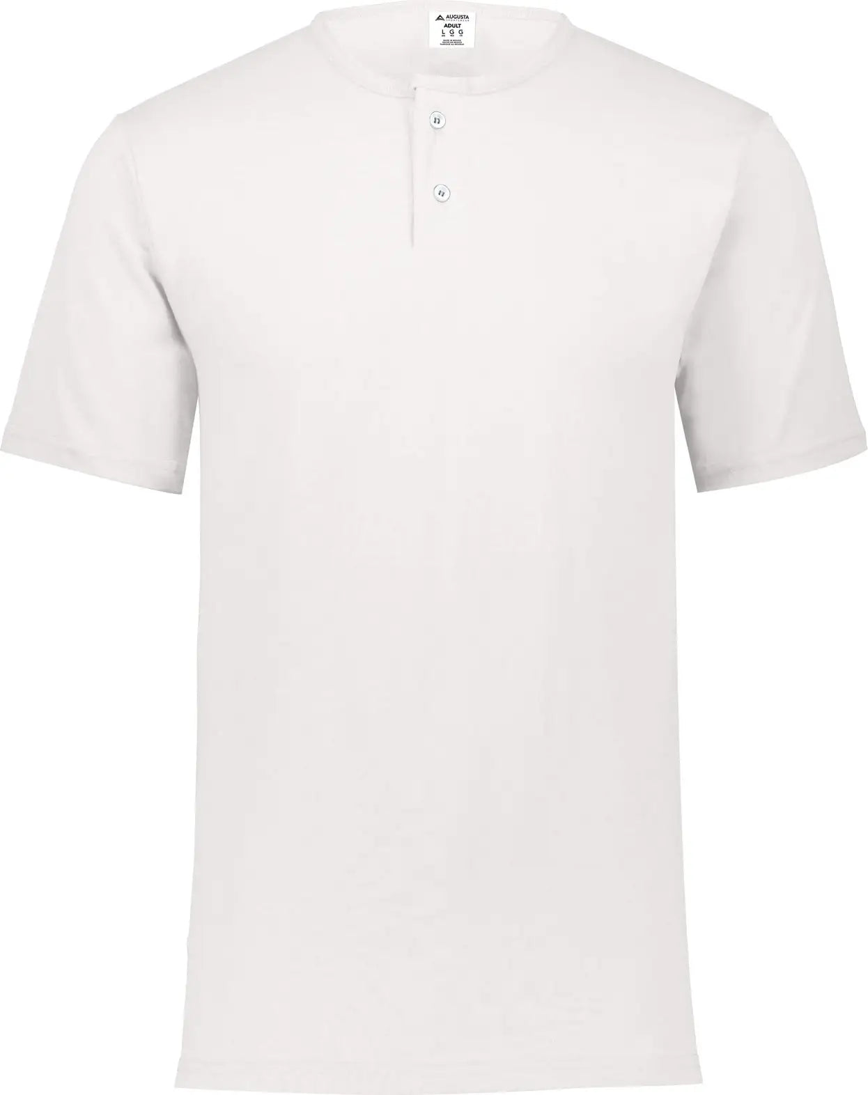 Augusta 580 Adult Two-button Baseball Jersey - White - s
