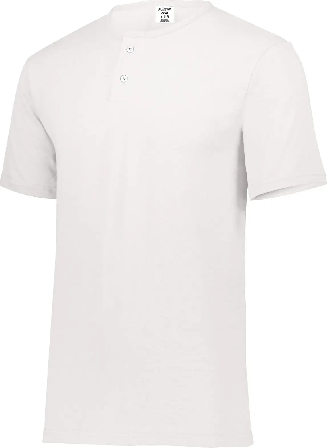 Augusta 580 Adult Two-button Baseball Jersey - White - s