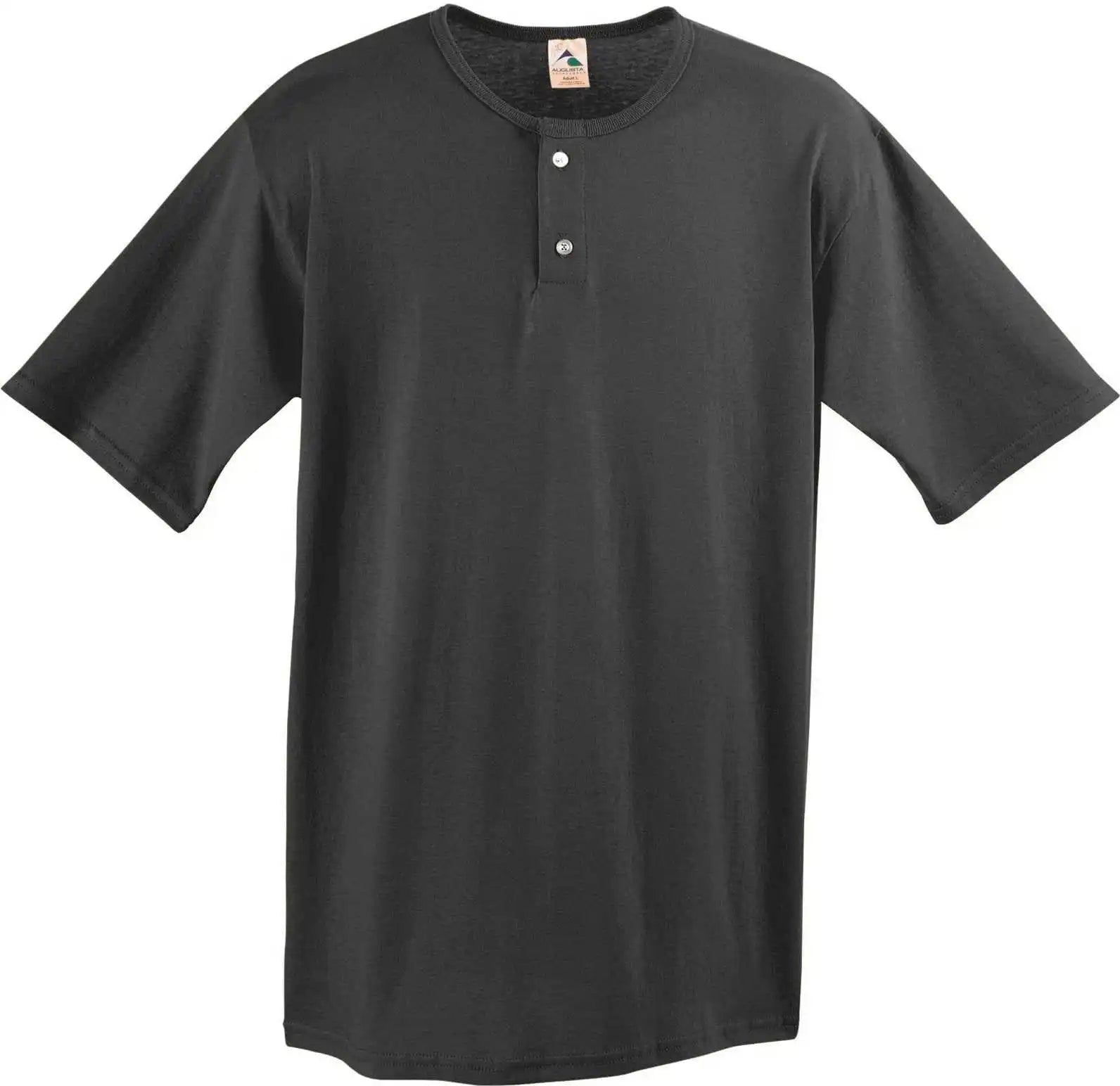 Augusta 580 Two-button Baseball Jersey - Black