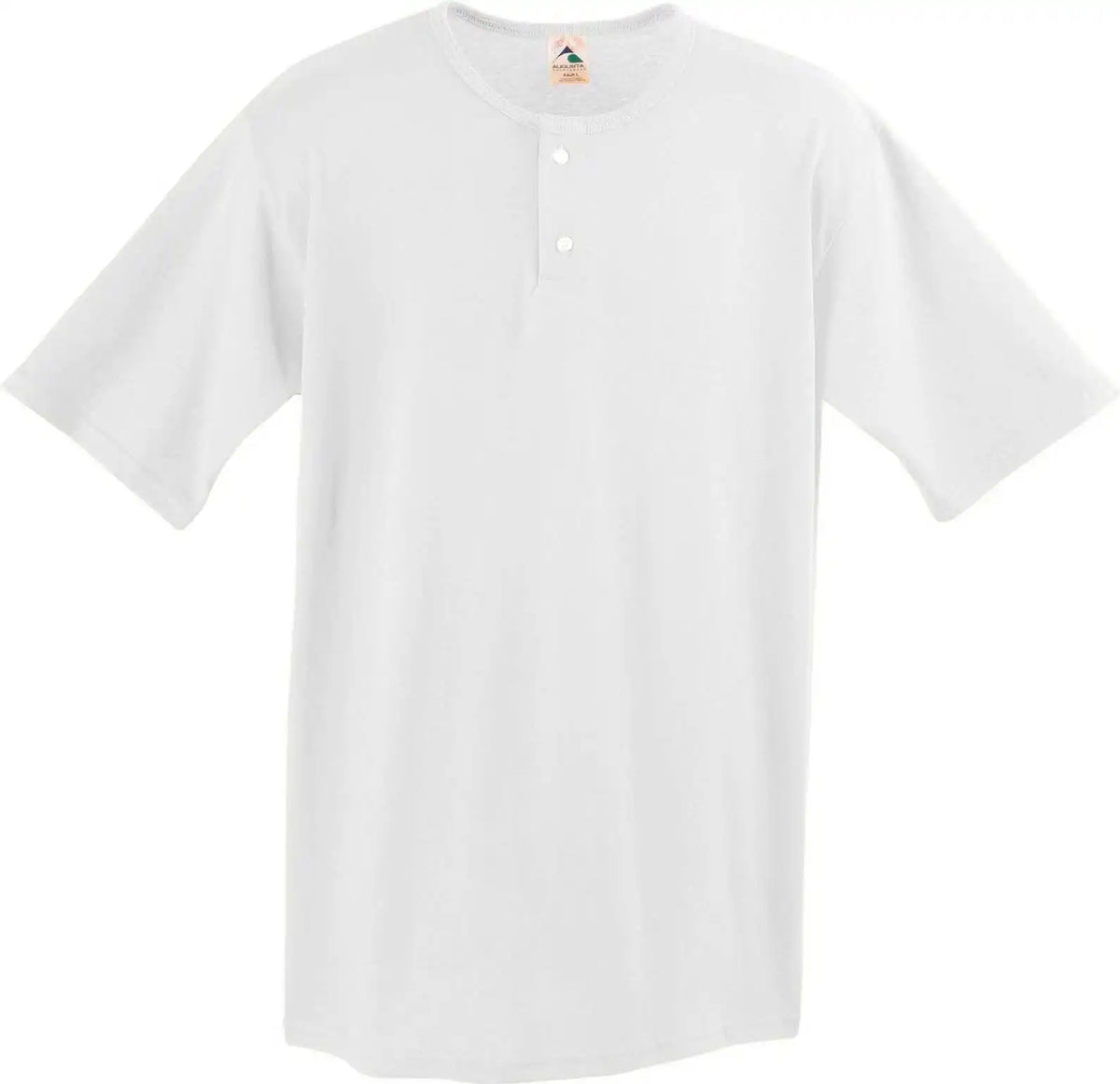 Augusta 580 Two-button Baseball Jersey - White