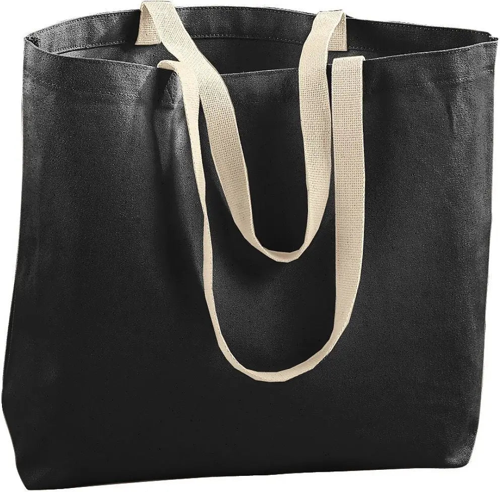 Augusta 600 Blank Jumbo Tote Bag - Black