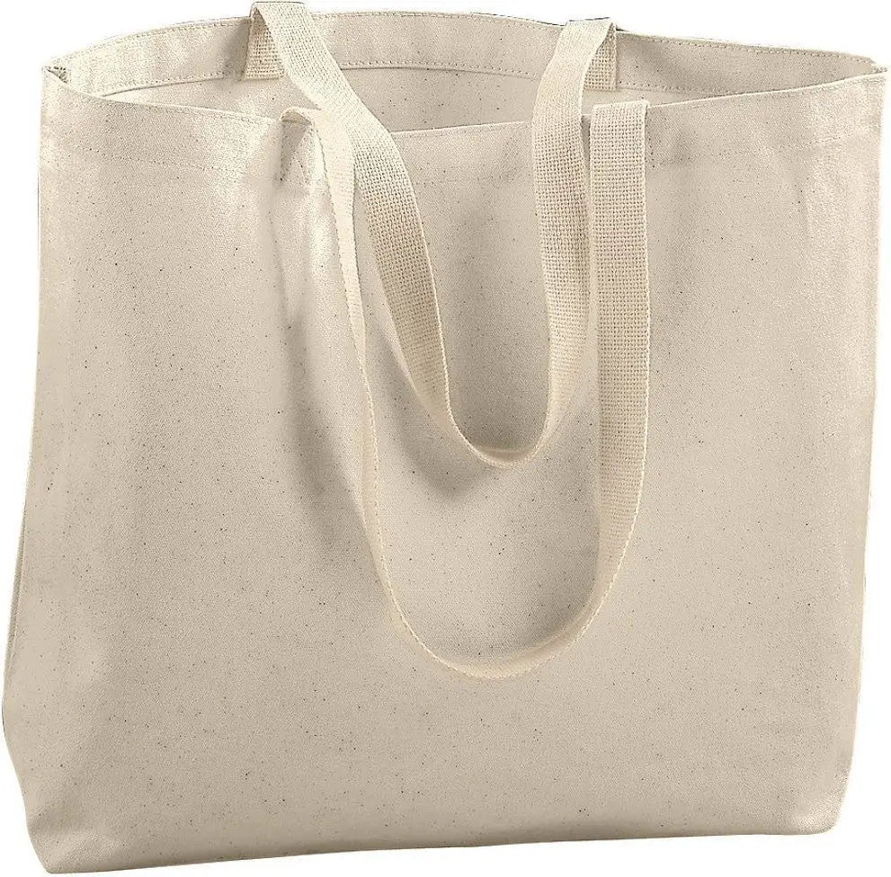 Augusta 600 Blank Jumbo Tote Bag - Natural